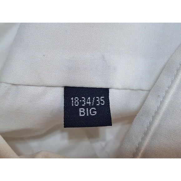 Vintage Mens Puritan White Long Sleeve Shirt Button Up Wrinkle Free Size XXL-2XL - Picture 9 of 10